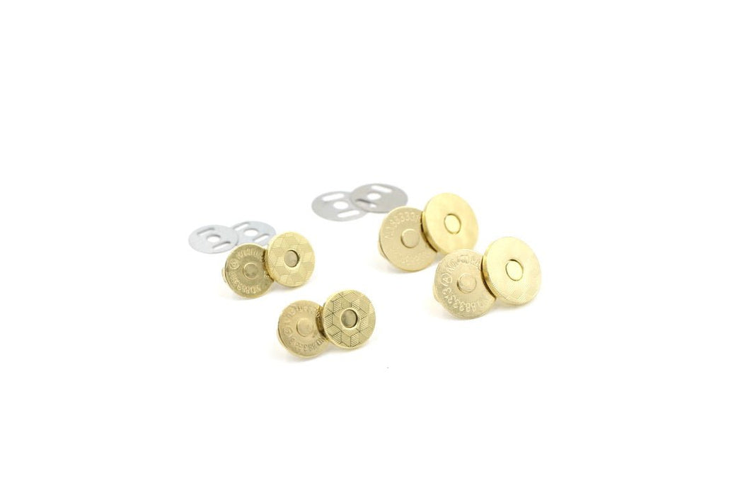 Gold Magnetic Snaps/Closures for Handbags & Wallets - Set of 2!