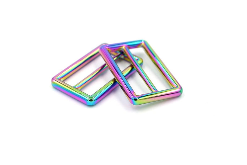 Rainbow 1 1/2 inch (38mm) Flat Slider- Set of 2