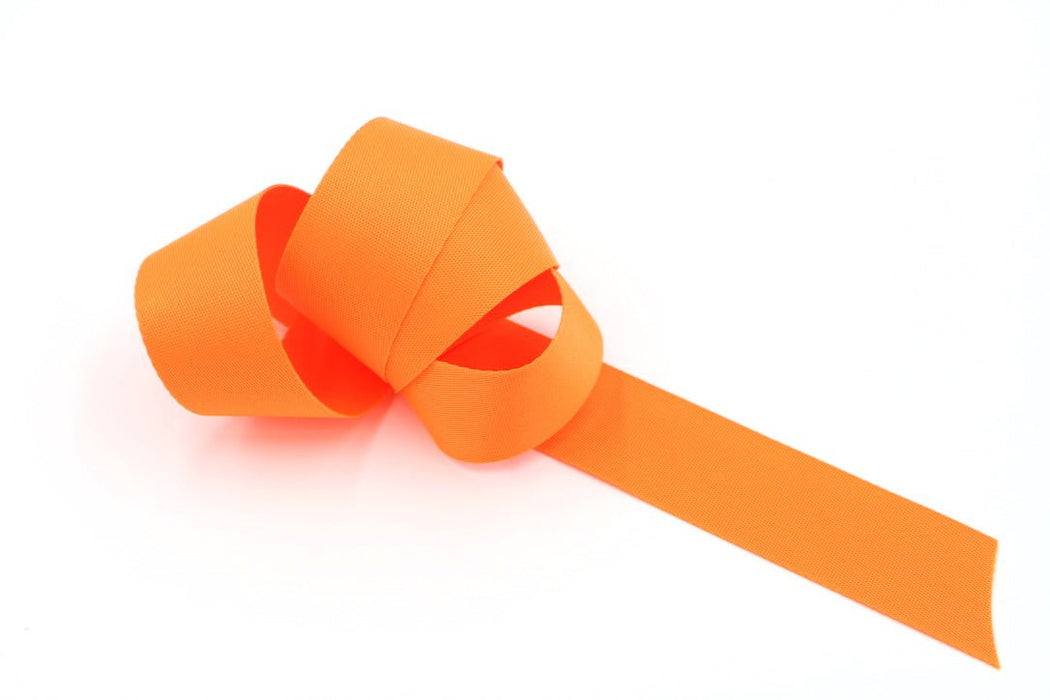 Orange 1.5 inch (38mm) width Nylon Webbing- by the yard