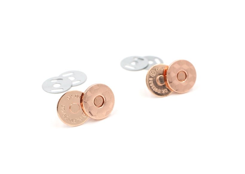 Rose Gold Magnetic Snaps/Closures for Handbags & Wallets - Set of 2!