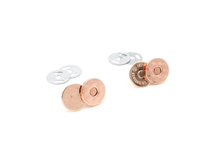 Rose Gold Magnetic Snaps/Closures for Handbags & Wallets - Set of 2!