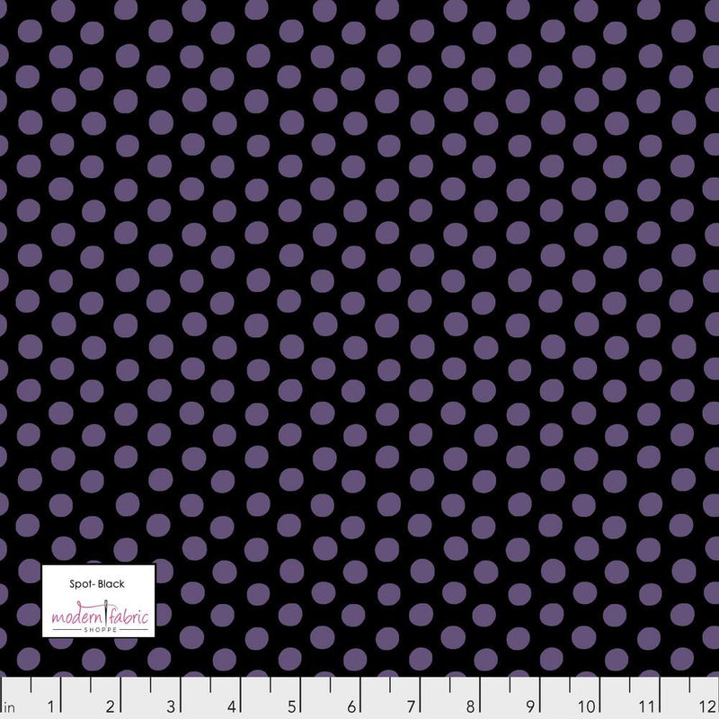 Kaffe Fassett Collective- Spot PWGP070.BLACK- Half Yard