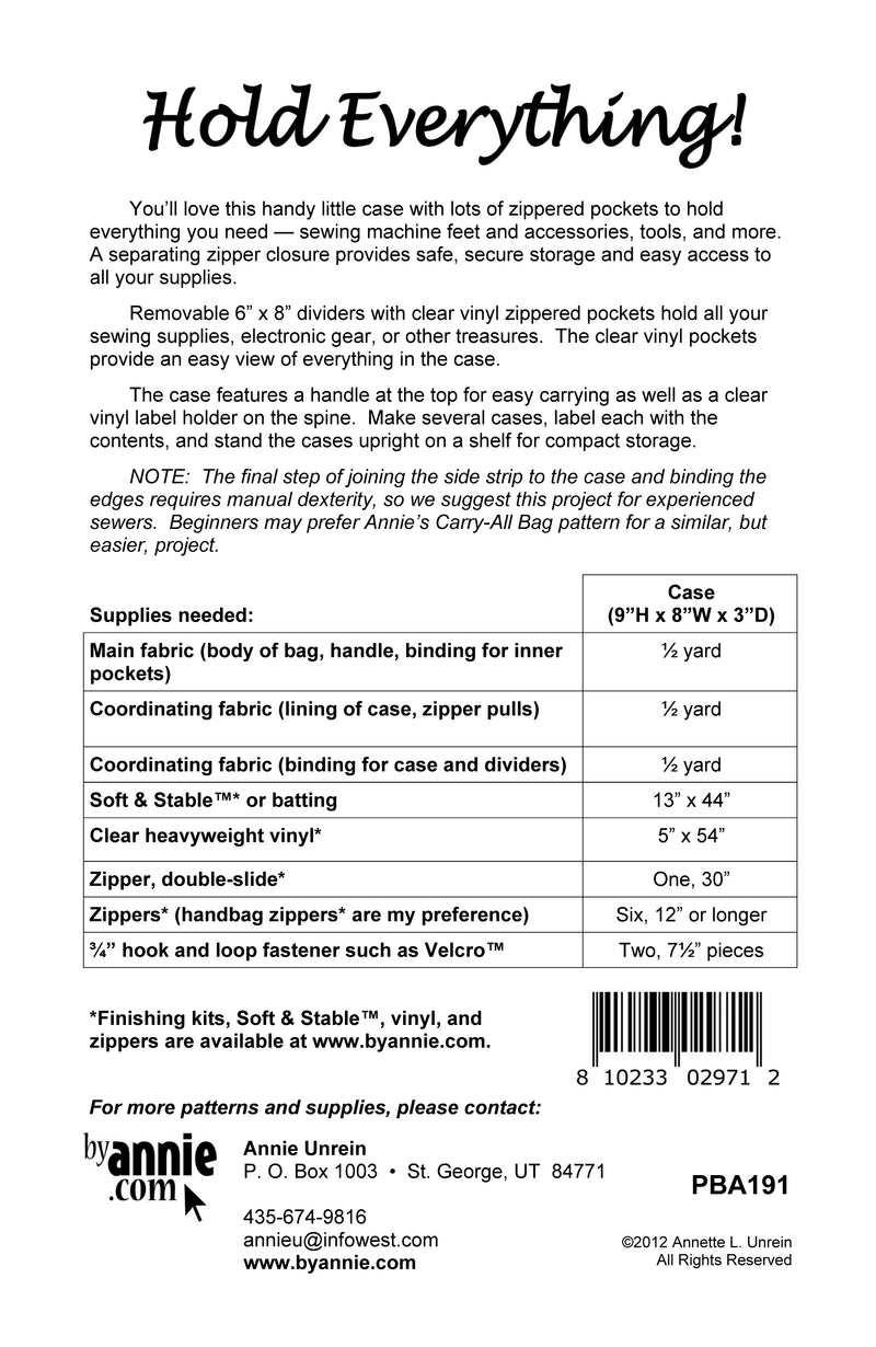 By Annie- Hold Everything