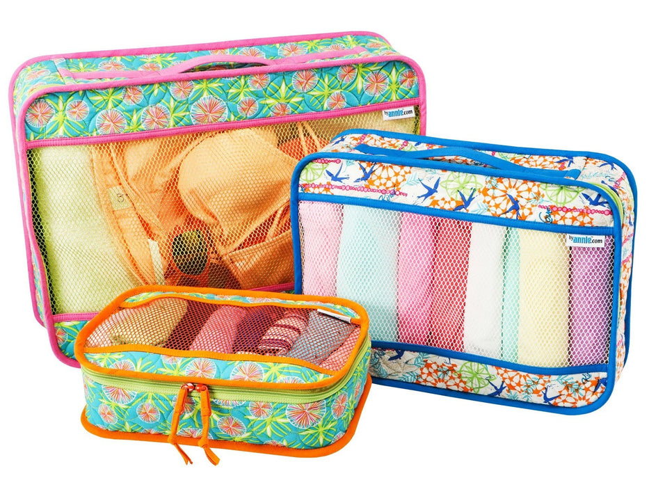 By Annie- Pack It In!  Zippered Organizers in 3 Sizes