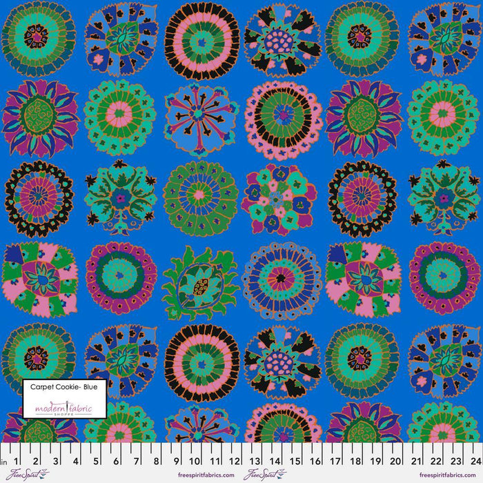 Kaffe Fassett February 2023 Collective- Carpet Cookies- PWGP192.BLUE- Half Yard