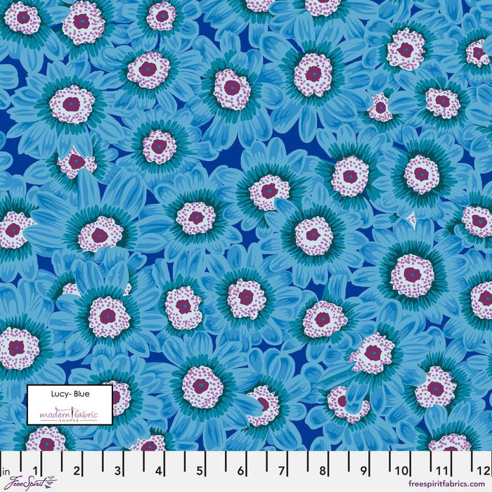 Kaffe Fassett February 2023 Collective-Philip Jacobs- Lucy- PWPJ112.BLUE- Half Yard