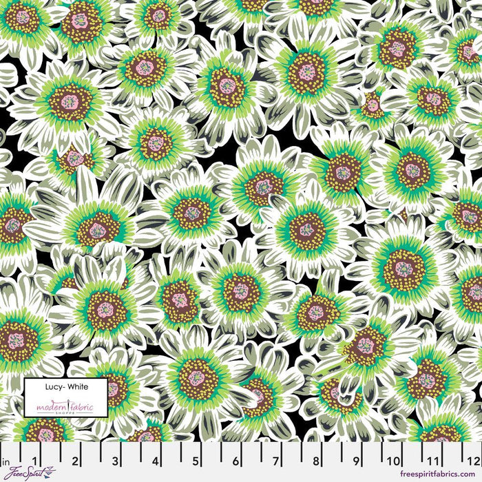 Kaffe Fassett February 2023 Collective-Philip Jacobs- Lucy- PWPJ112.WHITE- Half Yard