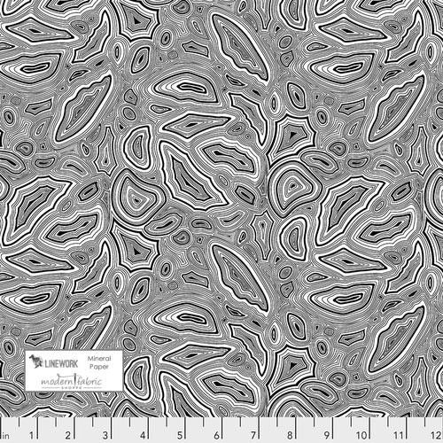 Tula Pink- True Colors -Linework Mineral- PWTP148.PAPER- Half Yard