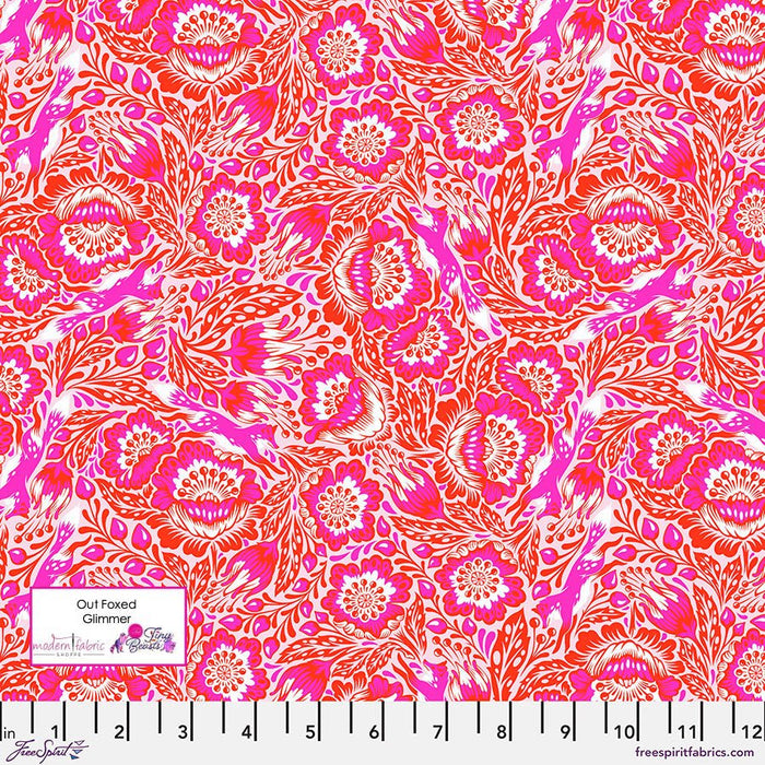 Tula Pink Tiny Beast- Out Foxed- PWTP184.GLIMMER- Half Yard