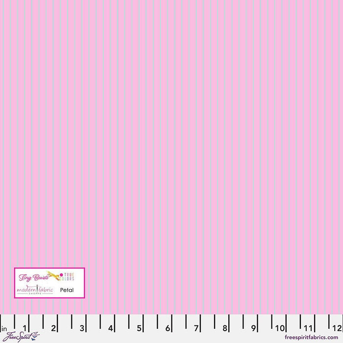Tula Pink Tiny True Colors- Tiny Stripes- PWTP186.PETAL- Half Yard