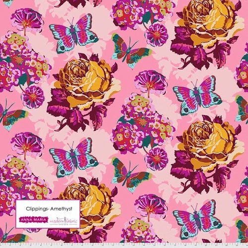 Anna Maria Horner Love Always AM- Clippings PWAH038.AMETHYST- Half Yard - Modern Fabric Shoppe