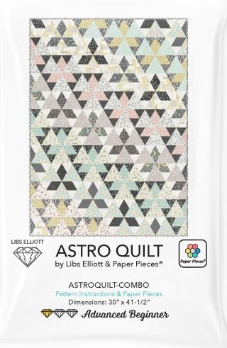 Astro Quilt by Libs Elliott- Pattern with Paper Piece Pack - Modern Fabric Shoppe