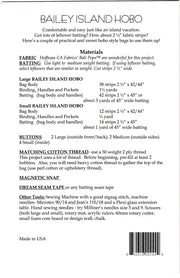 Aunties Two- Bailey Island Hobo Pattern - Modern Fabric Shoppe