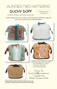 Aunties Two- Duchy Dopp Bag Pattern - Modern Fabric Shoppe