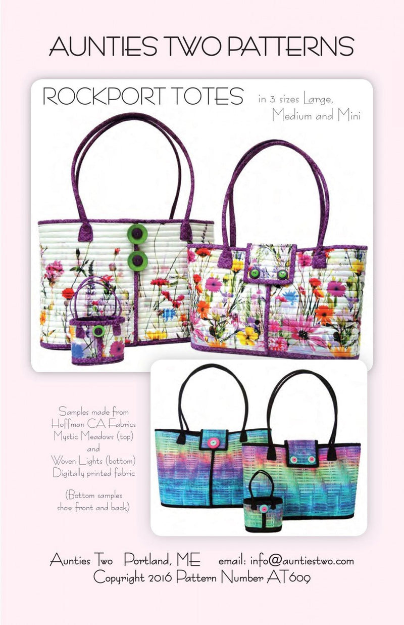 Aunties Two- Rockport Tote Pattern - Modern Fabric Shoppe