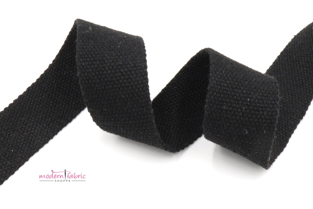 2 inch Cotton Webbing 22 yards Black outlet 51mm-wide