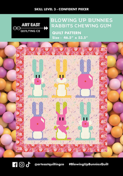 Blowing up Bunnies Quilt Pattern By Art East Quilting Co. - Modern Fabric Shoppe