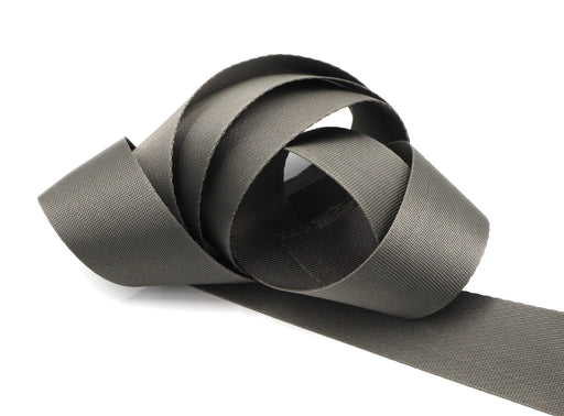 Dark Grey 1.5 inch (38mm) width Nylon Webbing- by the yard - Modern Fabric Shoppe
