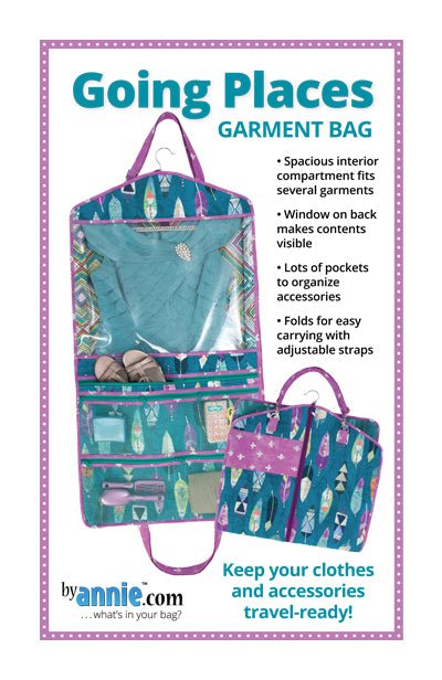 By Annie- Going Places Garment Bag Pattern