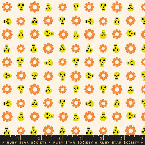 Good Spirits- Collaboration by Ruby Star Society- Loves Me Not RS 5141 11- Natural- Half Yard- July 2024 - Modern Fabric Shoppe