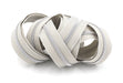 Grey Zebra Stripe- #5 Silver Nylon Coil Zipper Tape - Modern Fabric Shoppe