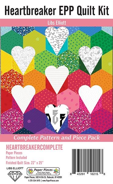 Heartbreak by Libs Elliott- Pattern with Paper Piece Pack - Modern Fabric Shoppe
