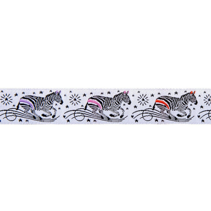 Tula Pink Linework, Zebra Lines Jacquard Ribbon, 7/8 wide