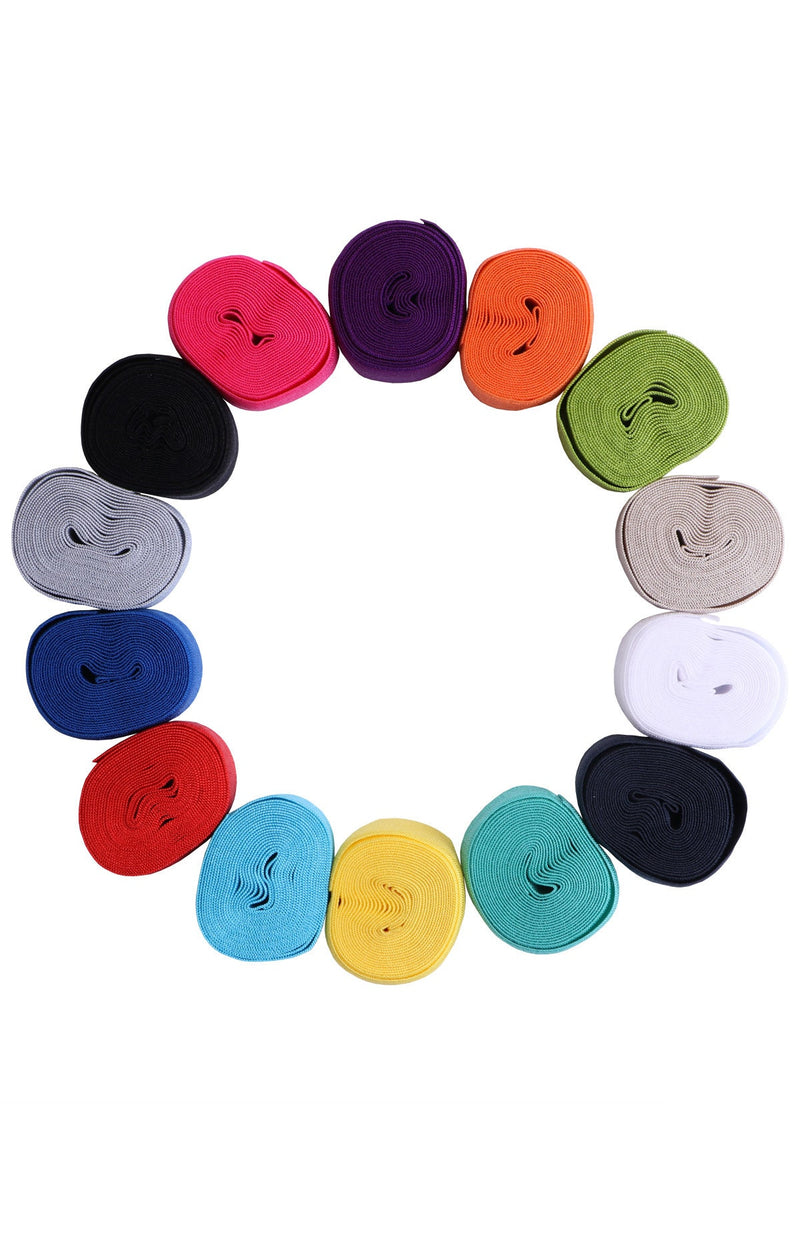 By Annie Nylon Fold-Over Elastic 2 yards, 14 different colors 3/4" (20mm) wide