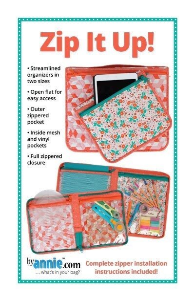 By Annie- Zip It Up! Zippered Organizers in Two Sizes