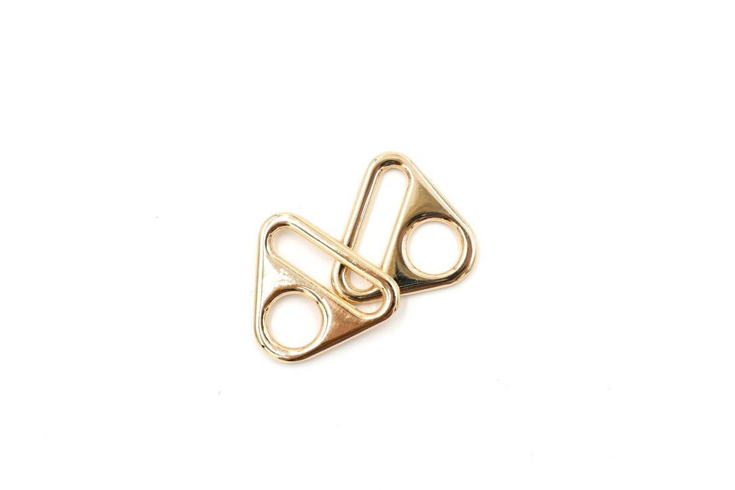 Gold 1 inch (25mm) Triangle Ring- Set of 2