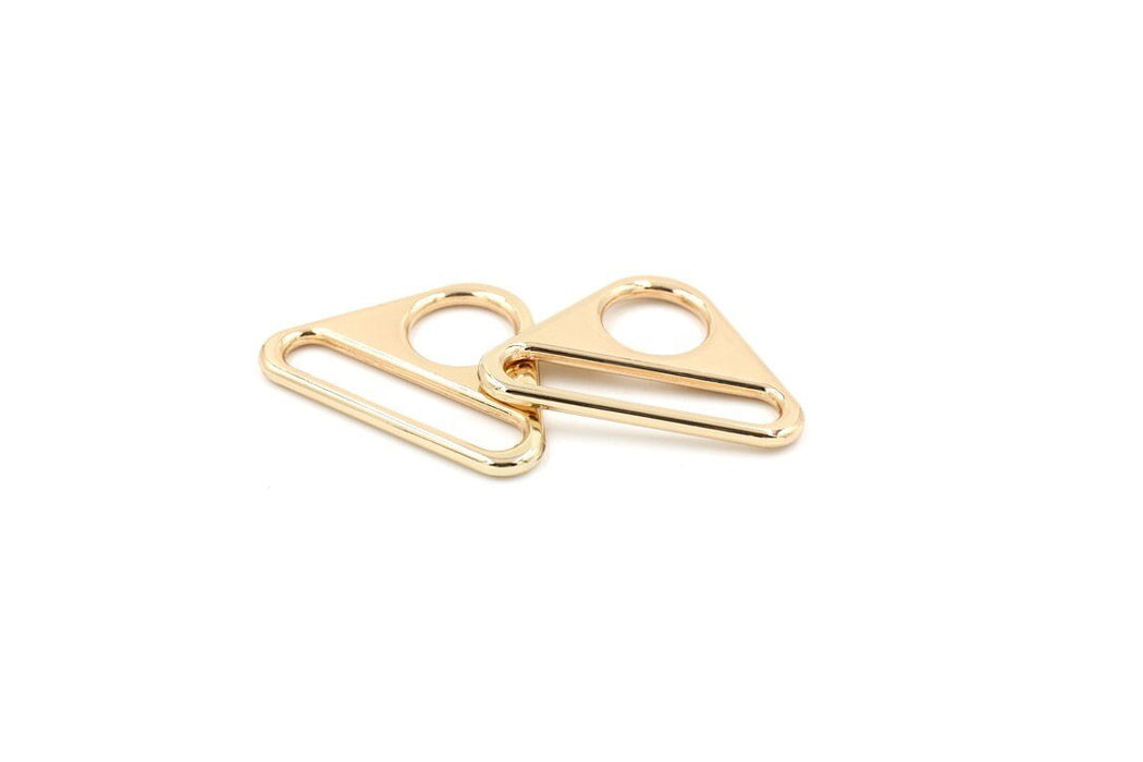 Gold 1 1/2 inch (38mm) Triangle Ring- Set of 2