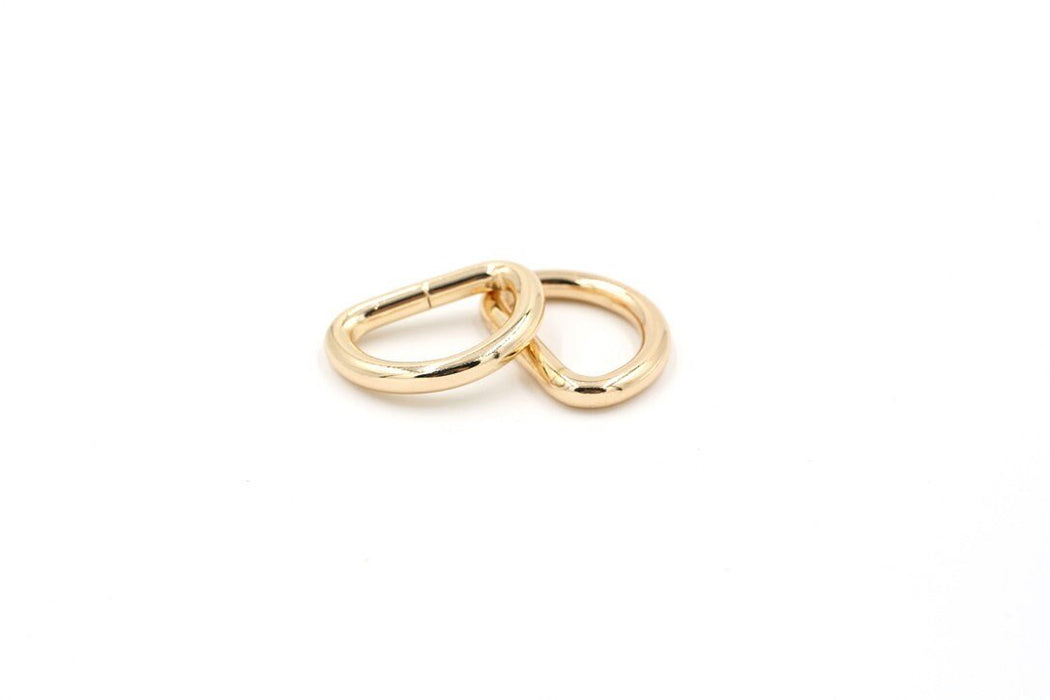Gold 1 inch (25mm) D-Ring Hardware- Set of 2
