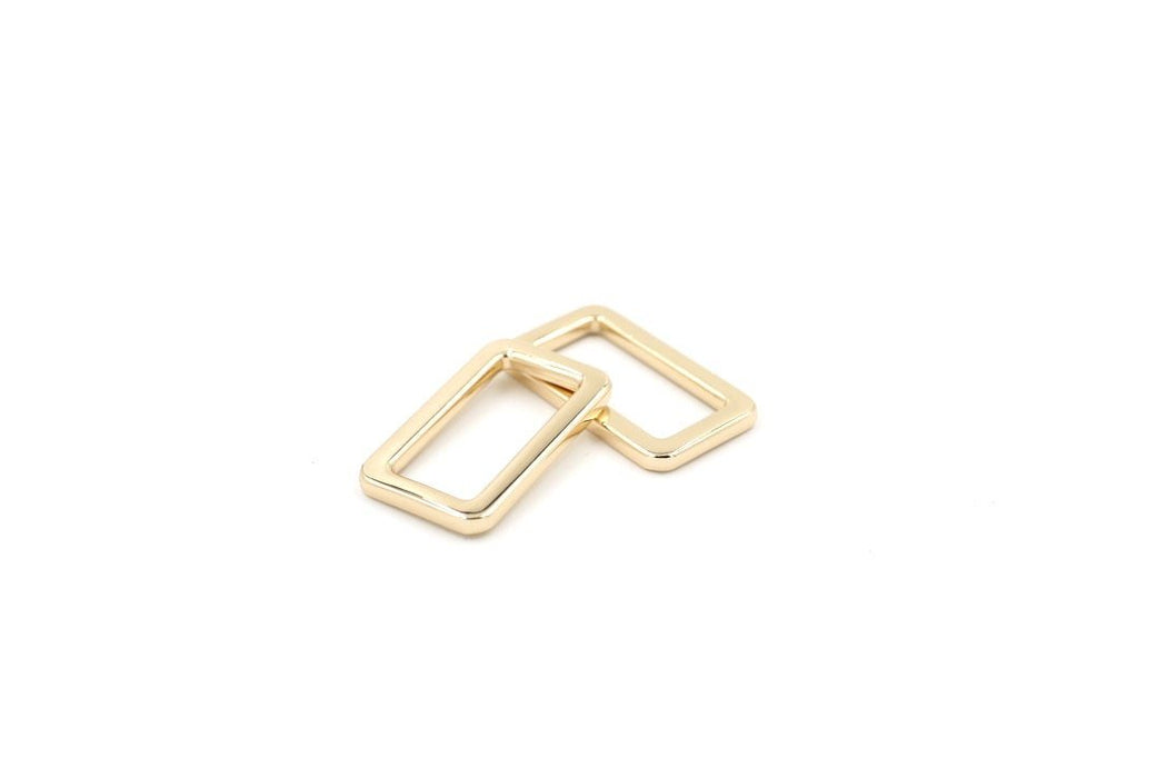 Gold 1 inch (25mm) Rectangle Ring- Set of 2