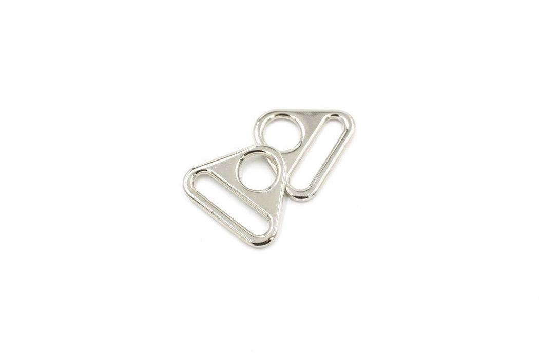 Silver 1 inch (25mm) Triangle Ring- Set of 2