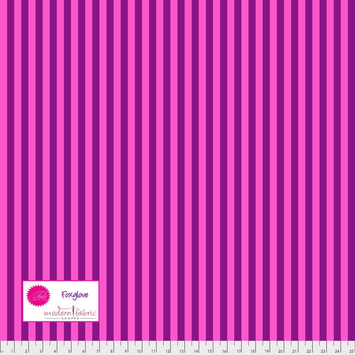 Tula Pink- True Colors Tent Stripe- PWTP069.FOXGLOVE- Half Yard