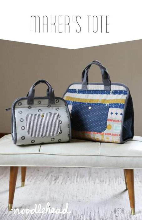 Noodlehead Maker's Tote Pattern- A Carry-All Tote in 2 Sizes