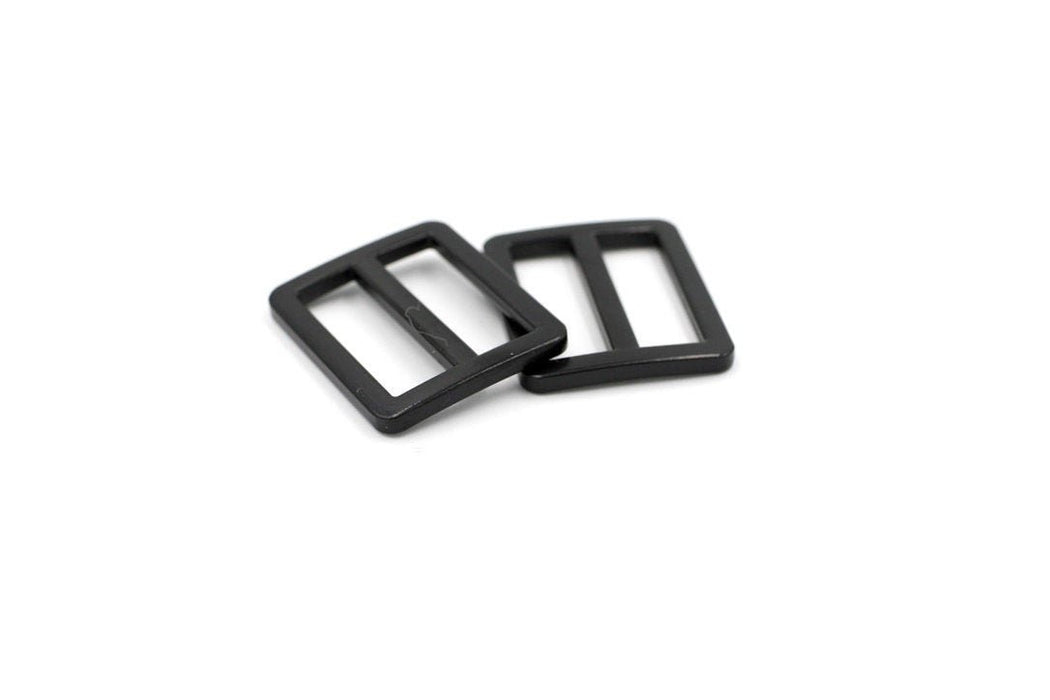 Matte Black 1 inch (25mm) Flat Slider- Set of 2