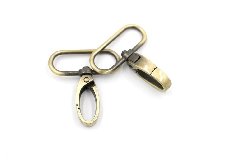 Brass 1 1/2 inch (38mm) Swivel Hook- Set of 2 — Modern Fabric Shoppe