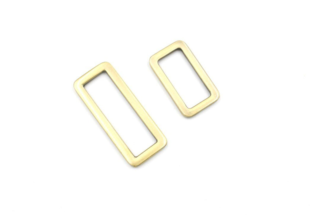Brass 1 1/2 inch (38mm) Rectangle Ring- Set of 2