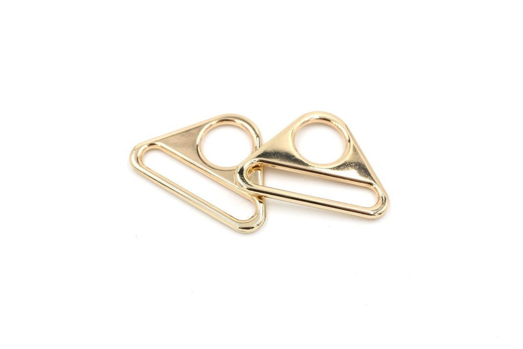 Gold 1 1/2 inch (38mm) Triangle Ring- Set of 2