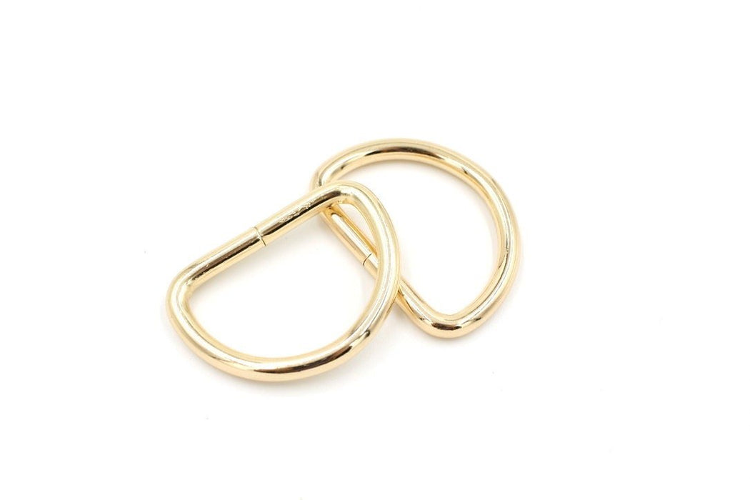 Gold 1 1/2 inch (38mm) D-Ring Hardware- Set of 2