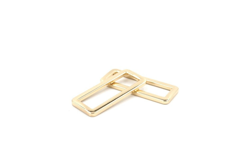 Gold 1 1/2 inch (38mm) Rectangle Ring- Set of 2