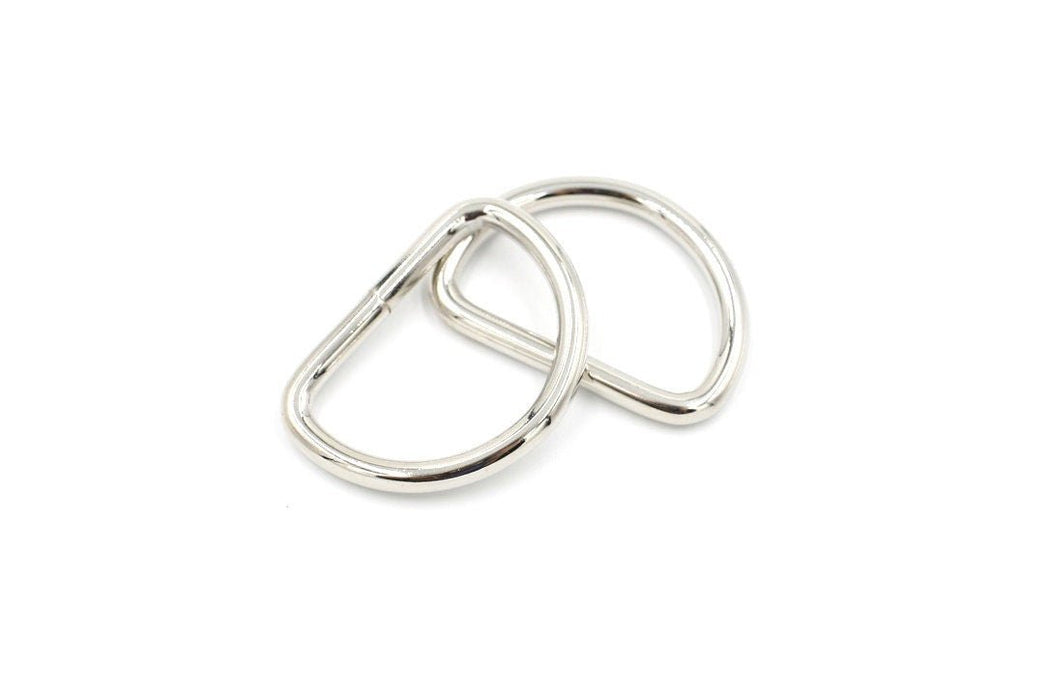 Silver 1 1/2 inch (38mm) D-Ring Hardware- Set of 2