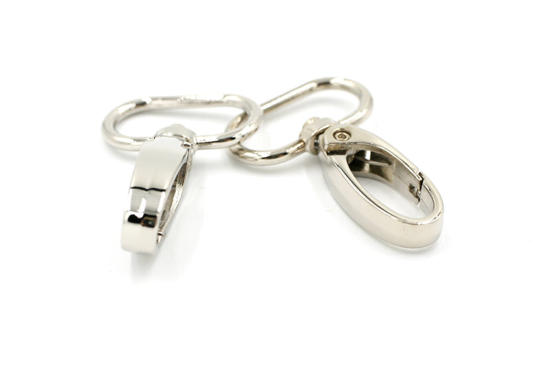Silver 1 inch (25mm) Swivel Hook- Set of 2