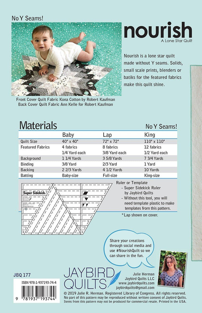 Nourish- A Lone Star Quilt Pattern By Jaybirds Quilts