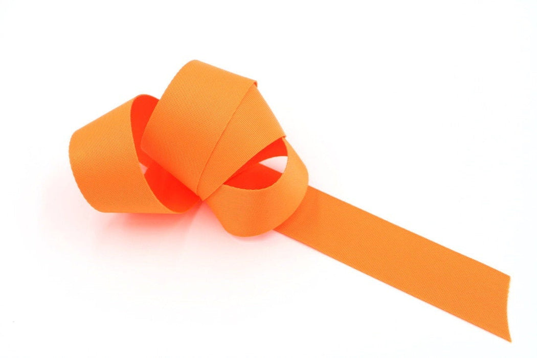 Orange 1 inch (25mm) width Nylon Webbing- by the yard