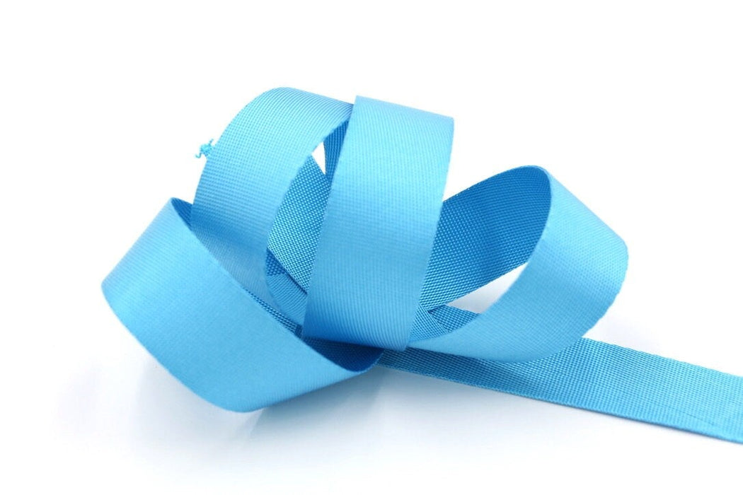 Turquoise 1 inch (25mm)width Nylon Webbing-by the yard