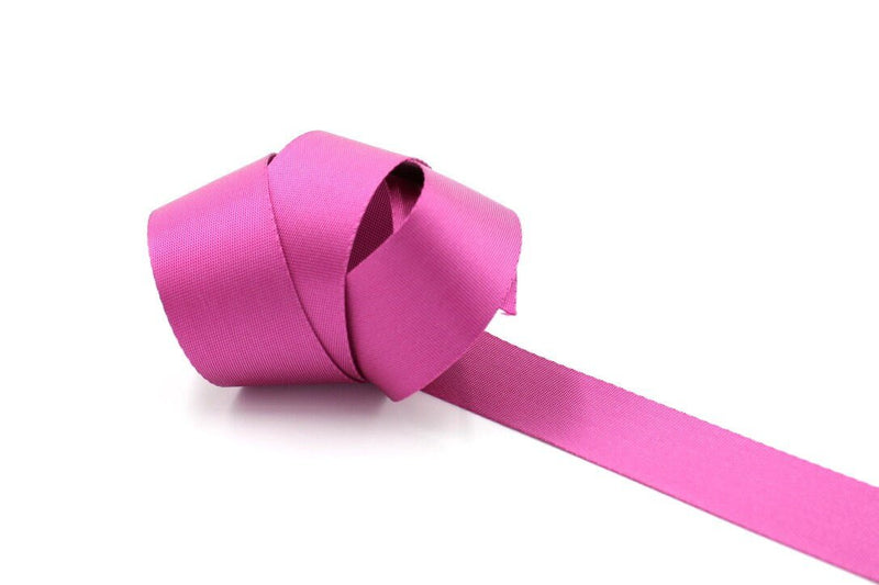 Pink 1.5 inch (38mm) width Nylon Webbing- by the yard