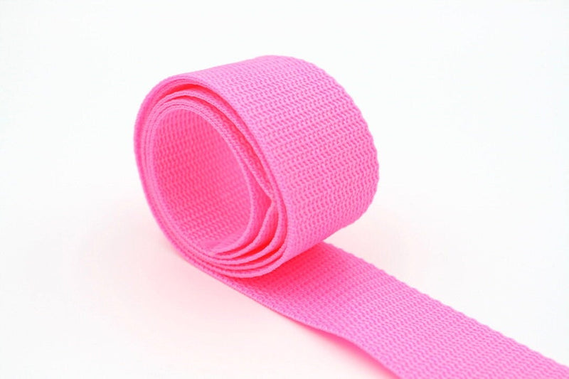 Neon Polypropylene 1.5 inch (38mm) width Webbing- by the yard