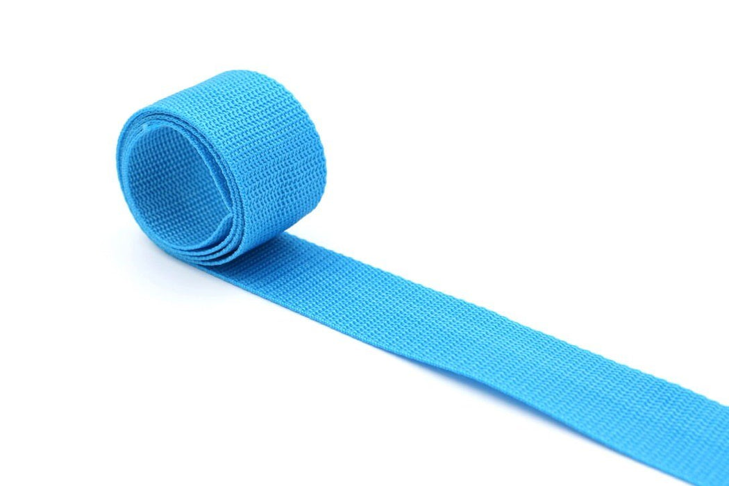Turquoise Polypropylene 1.5 inch (38mm) width Webbing-by the yard